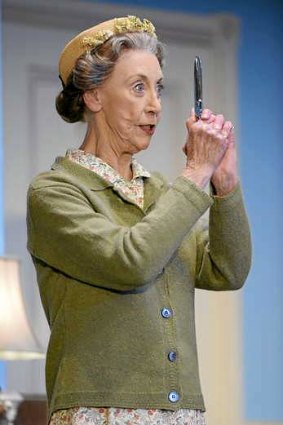 Judi Farr as Miss Marple.