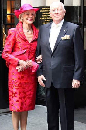Quentin Bryce with her husband Michael.