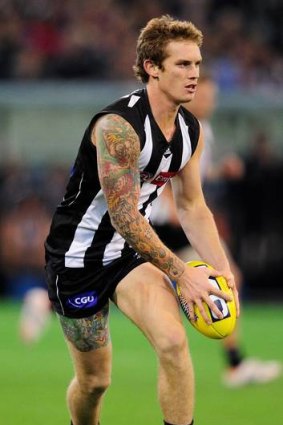 Collingwood's Dayne Beams in action at the MCG.
