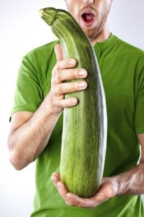 Big green whopper: Overgrown zucchini can be stuffed.