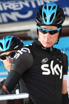 Primed for the time trial: Brad Wiggins.