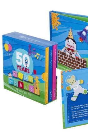 The Royal Australian Mint in Canberra is releasing a three-coin set to celebrate the 50th anniversary of Play School