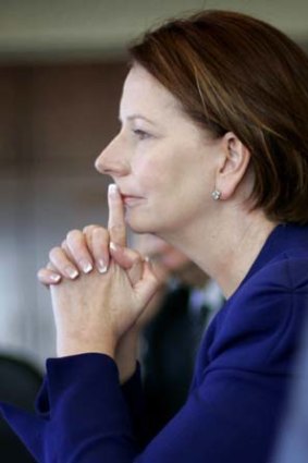 Holding her nerve ... Prime Minister Julia Gillard.