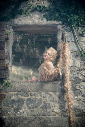 Hair raising: MacKenzie Mauzy stars as Rapunzel in Into the Woods. 