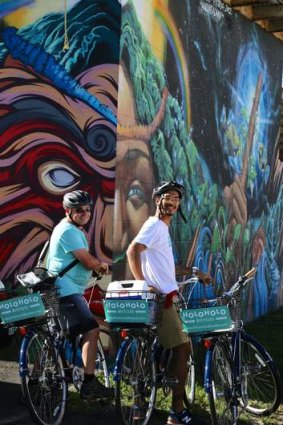 Saddle up: on the art trail with the Holoholo Bicycles tour.