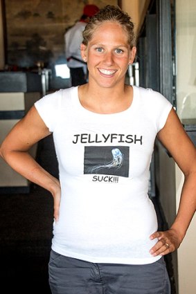 Chloë McCardel: Took to wearing a T-shirt that said "Jellyfish suck!!!"