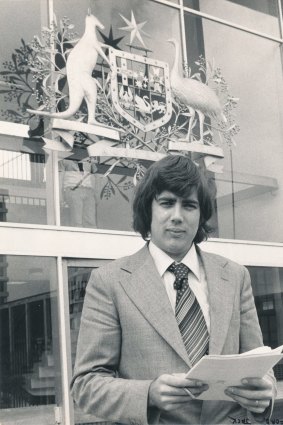 Jack Waterford in 1976 as a law reporter.