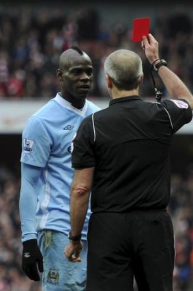 A good referee's similar to a good office manager. But you might not convince Mario Balotelli.