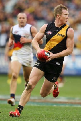 Assessing his options: Jack Riewoldt.
