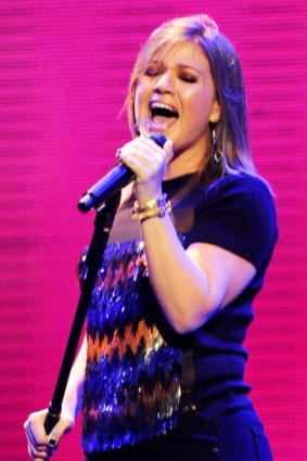 Kelly Clarkson performs at the iHeartRadio Music Festival in Las Vegas last year.