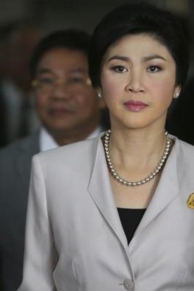 Refusing to step down: Thailand's Prime Minister Yingluck Shinawatra.