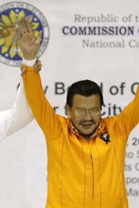 Joseph Estrada is proclaimed Mayor-elect of Manilla.