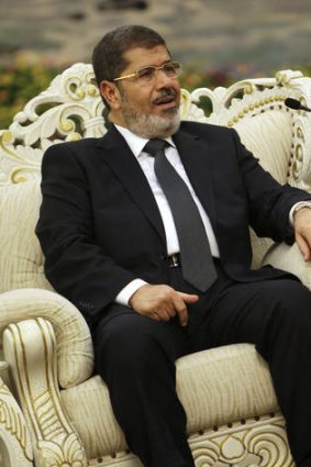 The Egyptian President,  Mohammed Morsi, in China yesterday.