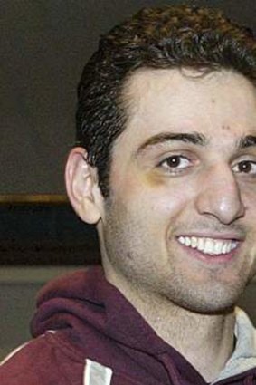 Tamerlan Tsarnaev, brother of accused Boston Bomber Dzokhar, is pictured in 2010 in Lowell, Massachusetts.