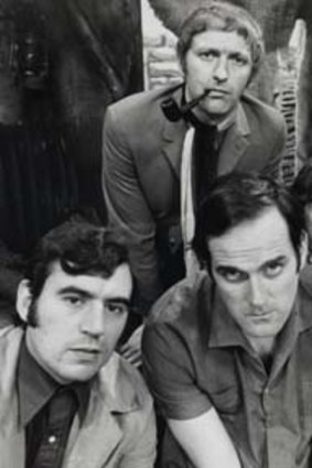 The Monty Python crew ... Terry Jones, John Cleese and Michael Palin, and top from left, Graham Chapman, Eric Idle and Terry Gilliam.
