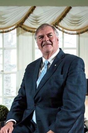Kim Beazley, Australian ambassador to the United States, pictured in his study in Washington DC, is visiting Canberra.