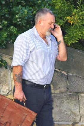 Bruce Townsend outside court in Hobart yesterday.