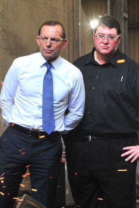 George Christensen, with Prime Minister Tony Abbott.