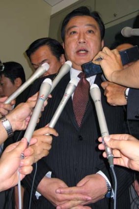 Japanese Finance Minister Yoshihiko Noda.