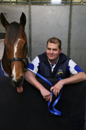 Spreading his wings: Warwick Farm trainer David Pfieffer with Atmospherical.