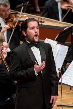 Tenor Iain Henderson performs in Heavenly Handel with the Queensland Symphony Orchestra at QPAC's Concert Hall.
