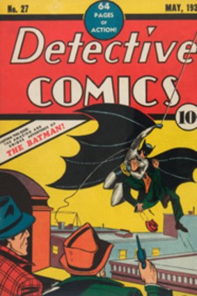 A 1939 copy of Detective Comics No. 27.