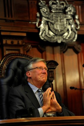 Retiring Supreme Court judge Philip Cummins.