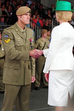 Decorated ... Ben Roberts-Smith is awarded the Victoria Cross by the Governor-General last year.