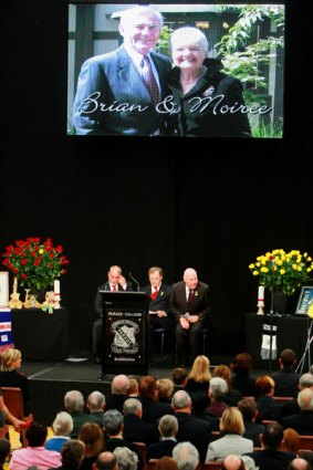 The memorial Service for Brian and Moiree Naylor.