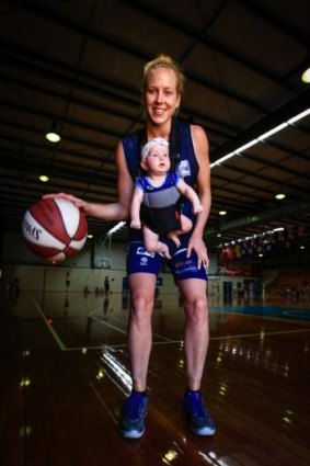 More accommodating: Abby Bishop says the Canberra Capitals have helped her manage her parenting duties.