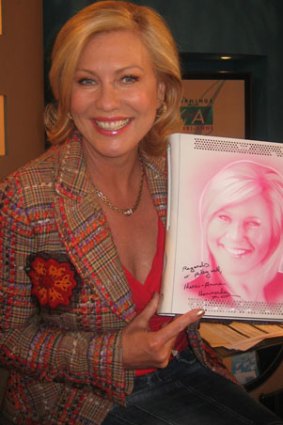 Kerri-Anne Kennerley with the record-breaking console