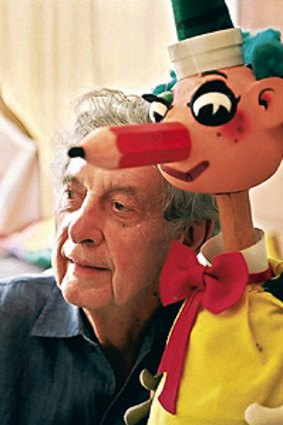 Norman Hetherington and his creation Mr Squiggle.