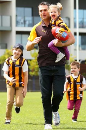 Brian Lake soon after joining Hawthorn, October 2012.