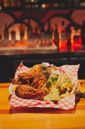 Fried chicken, Astra Lodge, Falls Creek.