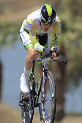 Riding high: Luke Durbridge has won the Sarthe time trial.