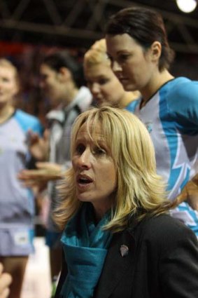 Proud: Coach Jane Woodlands-Thompson of the Thunderbirds.