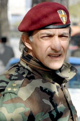 A February 1993 file photo former Serb commander Dragan Vasilykovic taken in Knin, Croatia.
