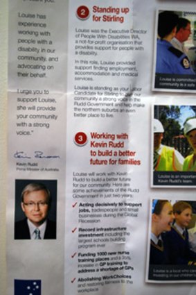 The current promo material featuring Kevin Rudd.
