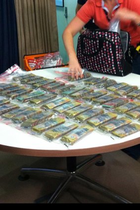 Over $540,000 in cash were found besides the amphetamine.