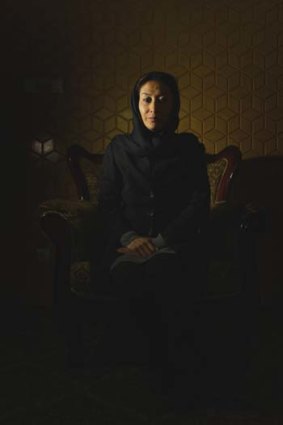 No hiding place: Raihana Azad in her office in Kabul always has to watch her back.