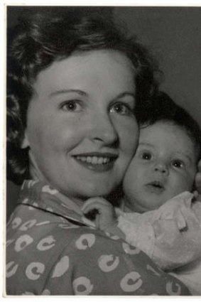 Mum's the word …a beaming Shirley with her baby daughter Susan in 1957.
