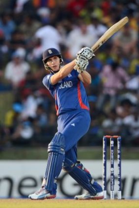Alex Hales hits out for England during the  2012 ICC World Twenty20 tournament.