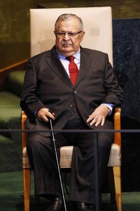 Health emergency ... Iraq's President Jalal Talabani.