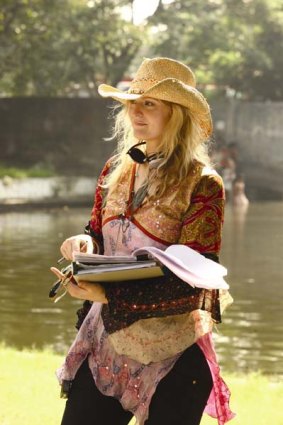Writer and director Claire McCarthy on location in India.