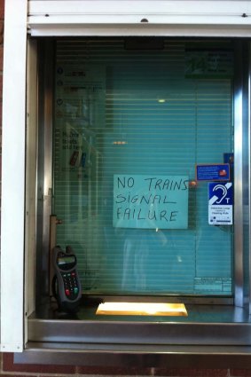 Sign of the times ... at Sydenham Station. Sent in by Sarah McNiven.