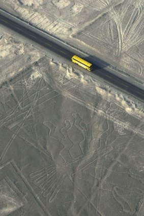 Lines in the land ... Peru's ancient curiosities are best viewed from the air.