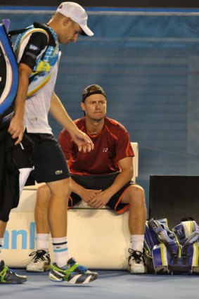 A defeated Roddick departs.