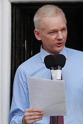 The WikiLeaks publisher remains at the Ecuadorian embassy in London, having been granted diplomatic asylum.