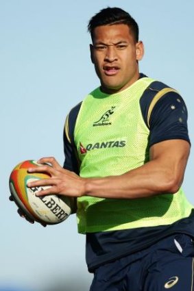 Key man: Israel Folau will need to be heavily involved if the Wallabies have a hope of victory.