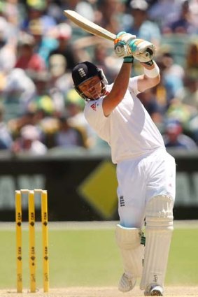 Character: Ian Bell shows some defiance for an embattled England.